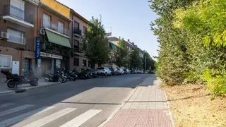 Calle Campomanes en la actualidad, que pasar&aacute; de uno a cuatro carriles gracias a las obras de Huerta Grande - Foto del Ayuntamiento de Pozuelo de Alarc&oacute;n