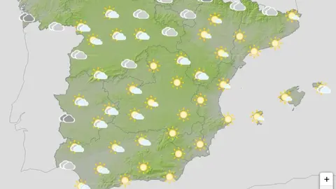 Previsión del tiempo en España para el lunes, 8 de enero - foto de Aemet