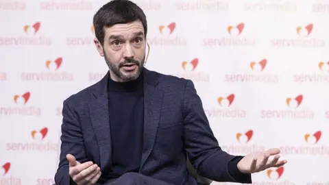 Pablo Bustinduy en la entrevista en Servimedia - Foto de Jorge Villa