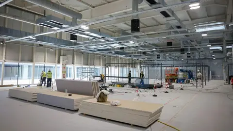 Obras del pionero Centro de Atención Diurna para enfermos de ELA en el Hospital Enfermera Isabel Zendal - Comunidad de Madrid