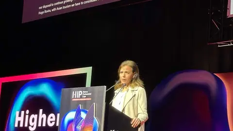 La concejala delegada de Turismo, Almudena Maíllo, ha inaugurado esta mañana HIP - Comunidad de Madrid