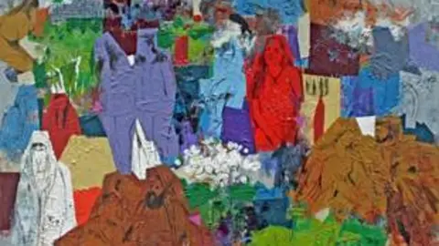 Imagen de una obra del artista Hanoos Hanoos de su exposición Shahrezade y las noches árabes - RJB-CSIC - Servimedia