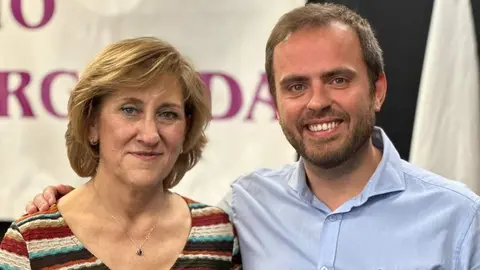 Marisol Corral con el alcalde de Arganda del Rey - Foto de Ayuntamient de Arganda del Rey