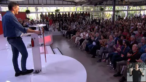 Sánchez, durante su intervención en Benicàssim - Servimedia