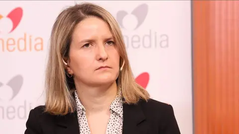 La secretaria general de Inclusión, durante el encuentro - Foto Jorge Villa/Servimedia