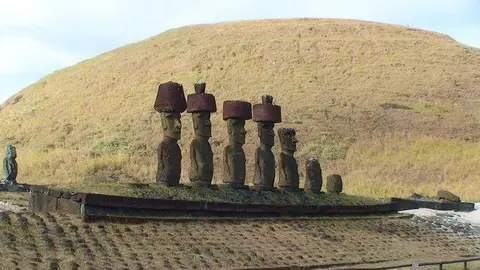 Sitio de Anakena, en la Isla de Pascua - Foto de Andrea Seelenfreund