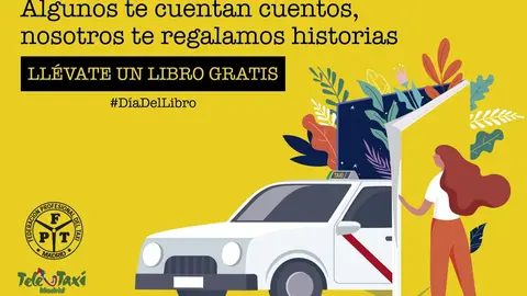 Tele Taxi Madrid acción Día del Libro - Servimedia