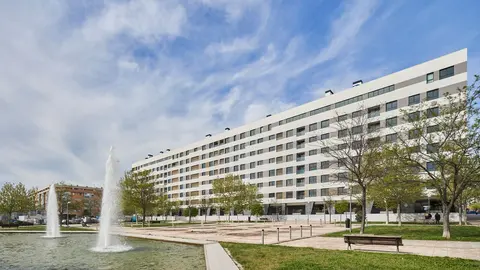 Proyecto BTR (Build to Rent) 'NUVE Ensanche Vallecas' que Gestilar ha promovido para DWS en Madrid - Foto de Gestilar