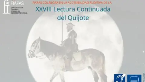 Cartel de la lectura continuada del Quijote de Fiapas - Foto de Fiapas