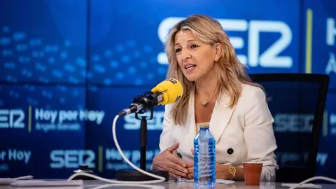 Yolanda Díaz, en una entrevista en la Cadena Ser - Foto de la Cadena SER
