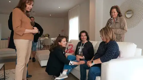 La consejera de Sanidad hoy en las instalaciones de Casa  Avintia - Comunidad de Madrid