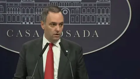 El portavoz del Gobierno de Argentina, Manuel Adorni -  RTVE