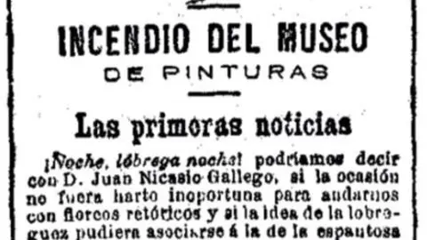 El falso incendio del Museo del Prado.