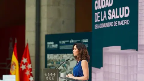 Díaz Ayuso en la presentación de la Ciudad de la Salud