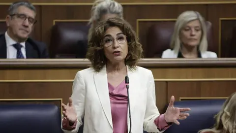 María Jesús Montero en un pleno de la Cámara Baja - Foto del Congreso