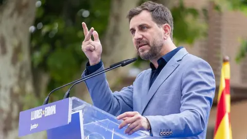 Toni Comín en imagen de archivo durante un acto de campaña - Junts