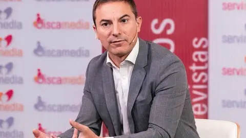 Lobato en un momento de la entrevista con Servimedia 
- Foto de Jorge Villa