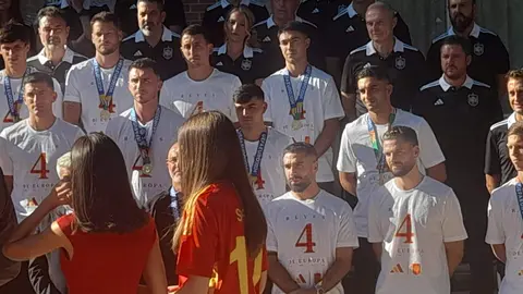Recepción de la selección en el Palacio de La Zarzuela - Foto de Servimedia