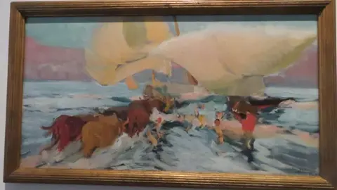16 La llegada de las barcas, Valencia, 1905