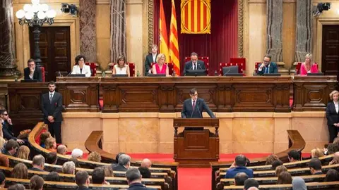 Salvador Illa, durante su intervención en la investidura - Foto del PSC