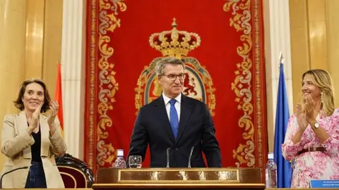 Feijóo, en una reciente reunión del PP en el Senado - Foto del PP