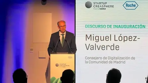 El consejero López-Valverde presente en la apertura de la Jornada Startup Creasphere - Comunidad de Madrid