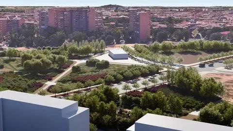 Render 3D de la zona de Arroyo Butarque tras las obras | Foto de Ayuntamiento de Madrid