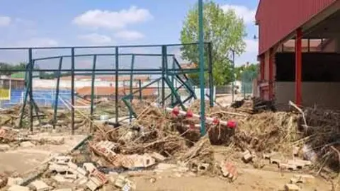 Pista pádel antes - Comunidad de Madrid
