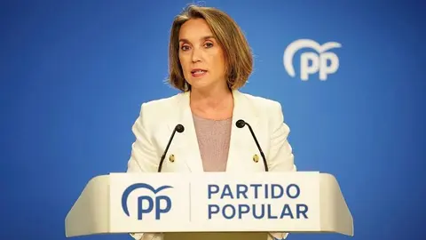 Gamarra en una rueda de prensa en su partido | Foto del PP