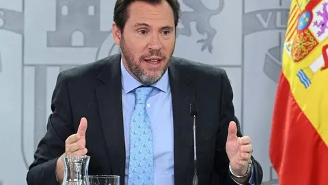 Óscar Puente en rueda de prensa | Foto del Pool Moncloa