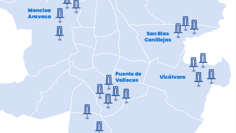 Infografía de las nuevas estaciones Bicimad - Foto Ayuntamiento de Madrid