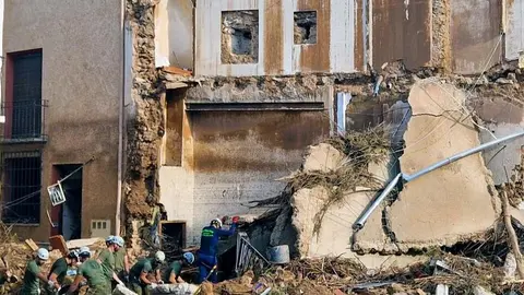 Militares del Mando de Operaciones Especiales trabajando en una de las zonas afectadas | Foto del Ejército de Tierra