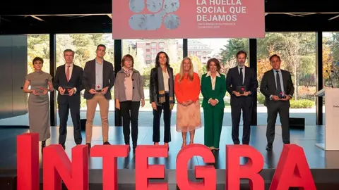 Rocío Albert en los premios al compromiso de la Fundación Integra - Foto Comunidad de Madrid