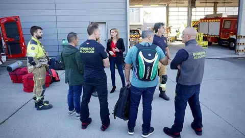Personal desplazado a Valencia - Foto Ayuntamiento de Alcorcón
