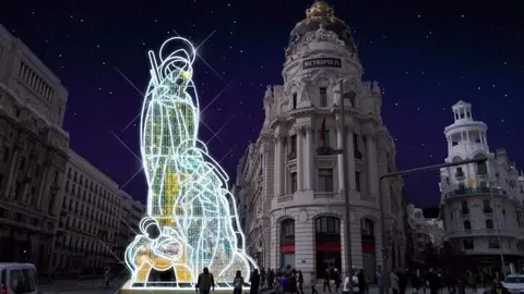 Gran Nacimiento luminoso Madrid - Foto Ayuntamiento de Madrid
