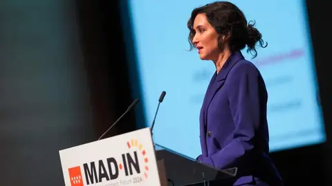 Díaz Ayuso, hoy, en la inauguración de Madrid Investment Forum - Foto Comunidad de Madrid