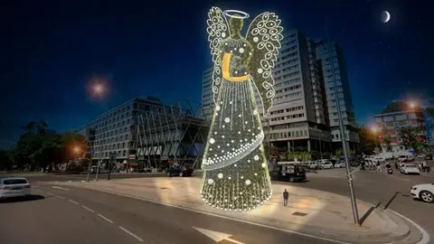 Modelado 3D del Ángel de Madrid - Foto Ayuntamiento de Madrid