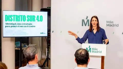 Rita Maestre durante la presentación de Distrito 4.0 | Foto de Ayuntamiento de Madrid