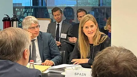 Sara Aagesen en una reunión oficial junto a representantes de otros países europeos | Foto del Ministerio para la Transición Ecológica y el Reto Demográfico