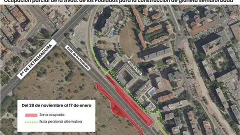 Mapa de la futura ocupación | Foto de Ayuntamiento de Madrid