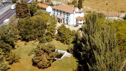 Huerta de Mena, la finca de Los Almendros de Hortaleza, desde el aire. Foto de Planorámica