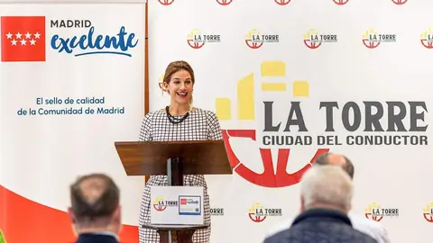 Intervención Elena Mantilla en la entrega del Sello de Calidad Madrid Excelente a La Torre Ciudad del Conductor - Madrid Excelente