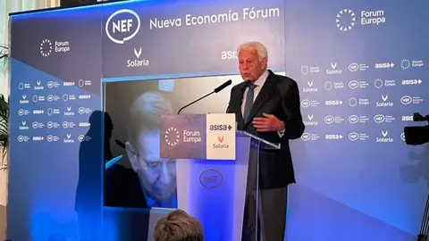 Felipe González, durante su intervención en el Fórum Europa - Foto NEF