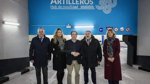 Borja Carabante durante la inauguración del aparcamiento Paseo de Artilleros 360 en Vicálvaro | Foto del Ayuntamiento de Madrid