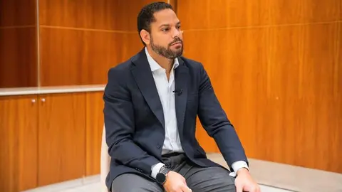 Ignacio Garriga, durante la entrevista con Servimedia | Foto de Vox