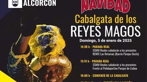 Cartel de la cabalgata de Reyes de Alcorcón | Foto de Ayuntamiento de Alcorcón