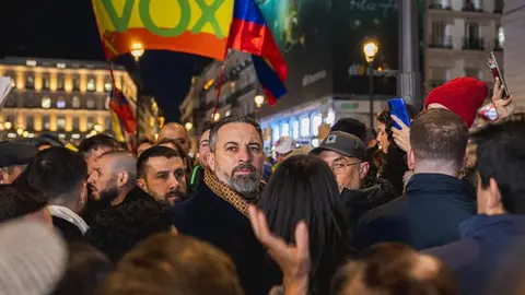 Abascal, en la concentración | Foto de Vox