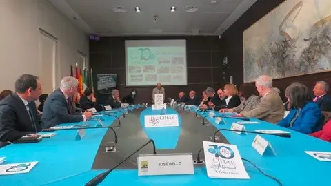 Celebración del décimo aniversario de CIHAR en el 
Salón de Embajadores de Casa Árabe