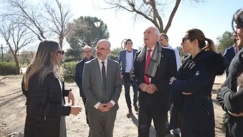 Francisco Martín Aguirre visita a Torremocha de Jarama
