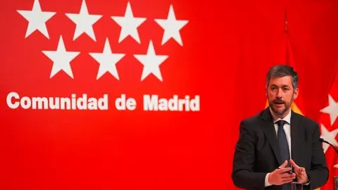 Miguel Ángel García Martín en rueda de prensa - Foto de la Comunidad de Madrid